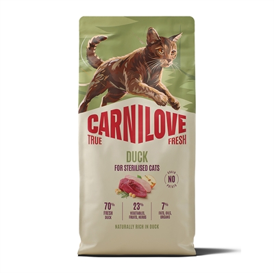 Carnilove True Fresh Kattefoder Til Steriliserede med And 6 Kg